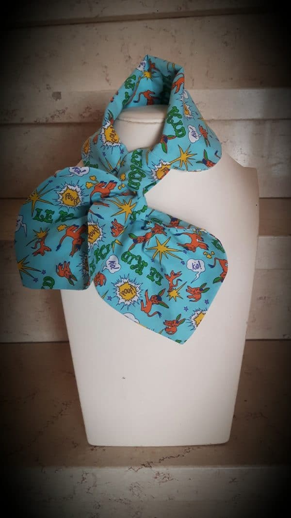 Col foulard coton motif âne Pouf – Image 2