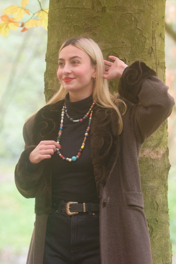 Collier multicolore de perles funny
