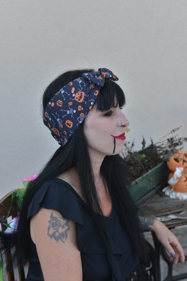 Bandeau noeud motif Halloween – Image 3