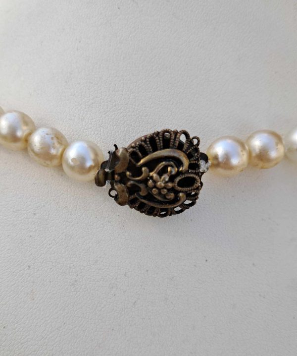 Collier de perles nacrées et vertes – Image 3