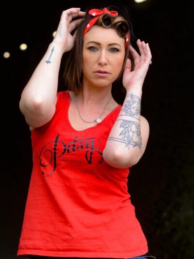 Bandeau Cheveux fin coton Rouge à Étoiles