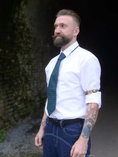 Elastiques pour manches de chemise simili et verts