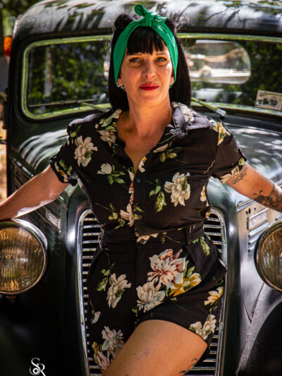 Bandeau cheveux fin vert jungle